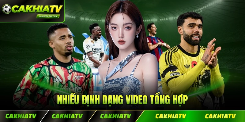 Nhiều định dạng video tổng hợp khác nhau cho người xem
